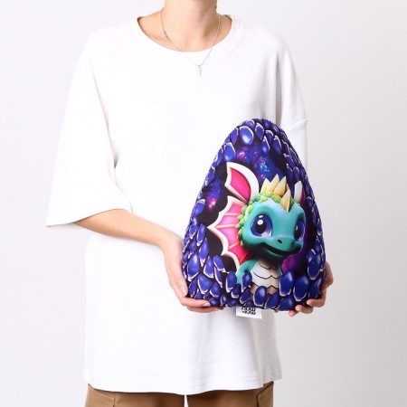 Pillow Egg "Dragon", purple-6