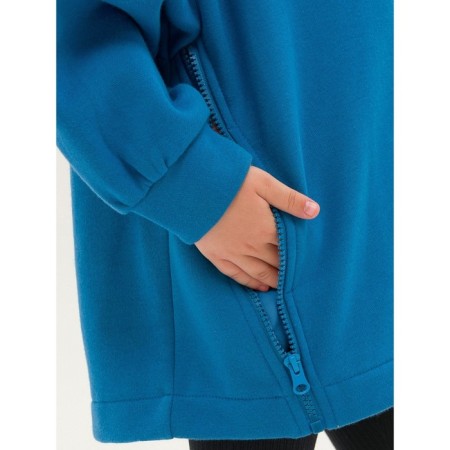 Sweatshirt for girls, height 98 cm, blue color-4