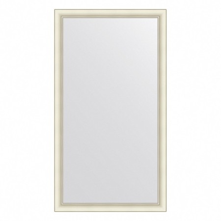 EvoForm mirror in the baguette frame, 60 mm, 74x134 cm, white color with silver