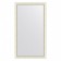 EvoForm mirror in the baguette frame, 60 mm, 74x134 cm, white color with silver