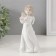 Souvenir Ceramics "Angel in a white dress with folded hands" 7.5x8x16 cm