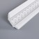 Ceiling skirting board C28/45 "Wave" silver, 34x34x2000