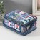 Casket for needlework "Patchwork. Blue flowers" 18x12x9.5 cm
