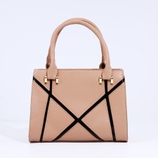 Bag Female Tout with zipper, beige color
