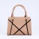 Bag Female Tout with zipper, beige color