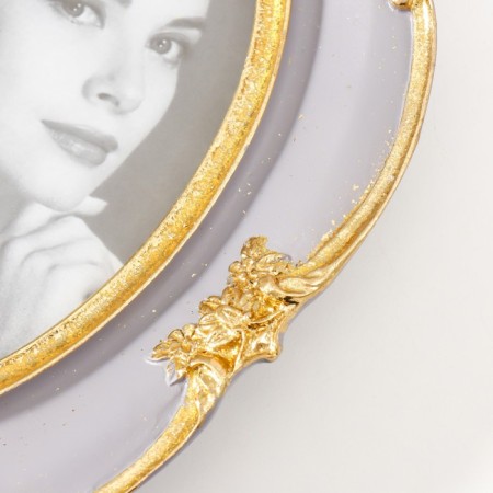 Photo frame Polystone 13x18 cm "Giselle" gray with gold 23x18 cm-2