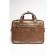 Male portfolio, genuine leather de-gosa brown, 42x9x32 cm