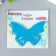Interior mirror sticker "Openwork" set 3 pcs blue 11x7.5 cm