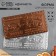 Chocolate shape - Tile "New Year's Post", 18 x 9.5 cm