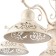 Caustra Freya Fr2566-PL-05-WG Benoit, 670x670x1535 mm, E27, 5x60W, cream color with gold