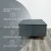 Puff "Trend" TP1-all velor gray 640x640x450 mm