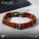 Bracelet Skin "Skull" is small, with bones, the color is light brown with black gold, 8 cm