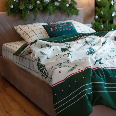 Bed linen Ethel duet Magical Christmas 143x215 cm - 2 pcs, 220x240 cm, 70x70 cm -2 pcs-5
