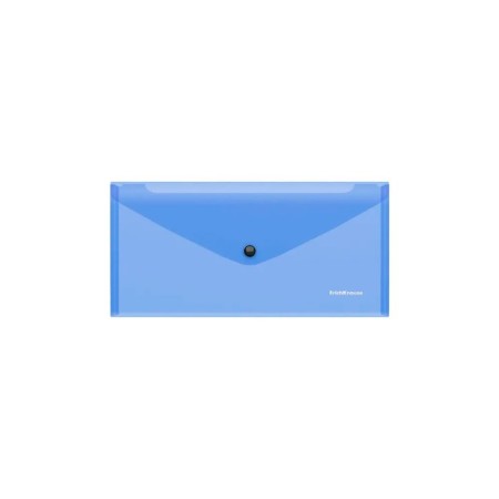 Folder-convert on the button 255 x 130 mm (Travel) Erichkrause "Glossy Vivid", translucent, 180 μm, blue-2
