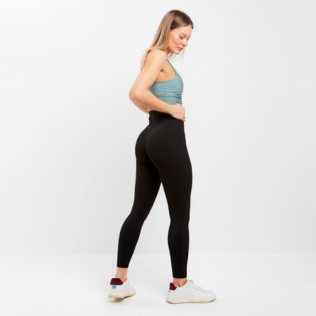 Female sports leggings, black color, size 40-42 (s)-9
