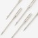 Needles for household sewing machines, for denim fabrics, No. 90, 5 pcs