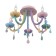 Ceiling Ceiling ST LUCE. SL1700.782.05. Fiata. 5x40 watts, E14, 58x58x45 cm, colorful color