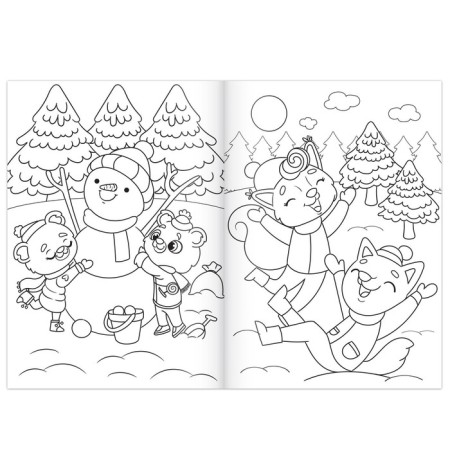 Coloring New Year's set “A holiday comes to us”, 6 pcs 12 pcs.-6