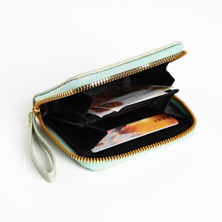 Children's wallet with lightning, green color-3