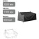 Sofan cover 200 x 110 x 85/55 cm, oxford 210, black