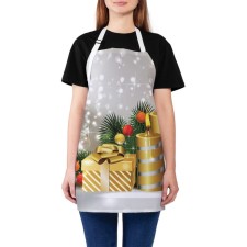 Apron of a kitchen with a photo print “Candle Gift”, adjustable, size OS