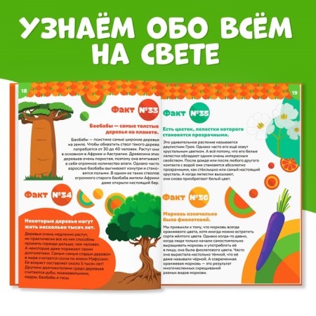 Encyclopedia in solid binding “100 Facts about the world around”, 48 pages, Cheburashka-3