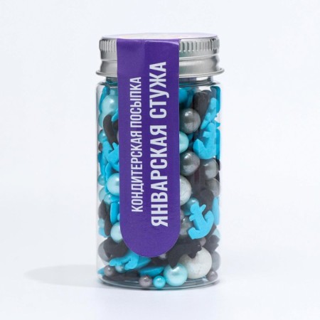 Confectionery Sprinking "January cold", 50 g-1