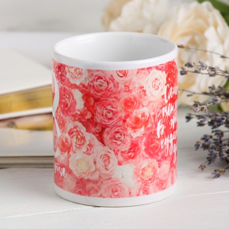 Mug "March 8" Pink roses, 330 ml-2