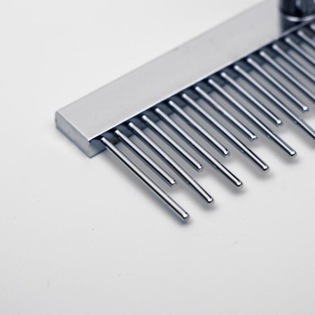 Wood comb-comb with teeth of different lengths, wooden handle, 12.5 x 9.5 cm-3