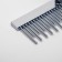 Wood comb-comb with teeth of different lengths, wooden handle, 12.5 x 9.5 cm
