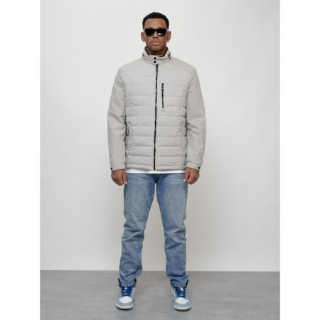 Male spring jacket, size 56, light gray color