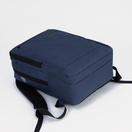 Male backpack on lightning, "saxi", outer pocket, blue color-5