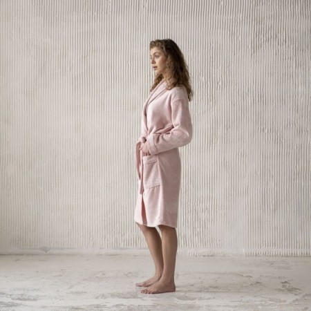 Tao robe, size m, gray-pink color-2