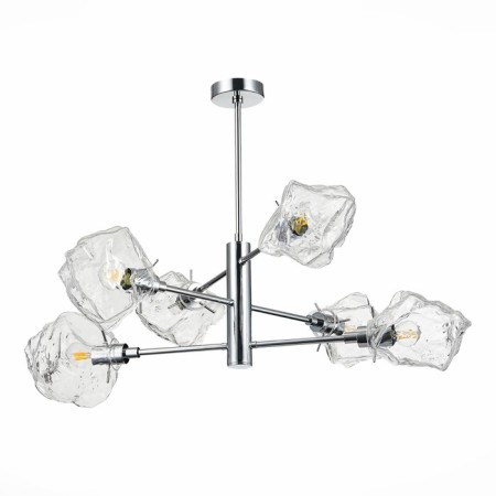 Ceiling Ceiling ST LUCE. SL1175.102.06. Portici. 6x40 watts, E14, 85x85x56 cm, chromium color-5