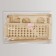 Organizer for storage, 2 sections, 39 × 24.5 × 30.5 cm, beige color