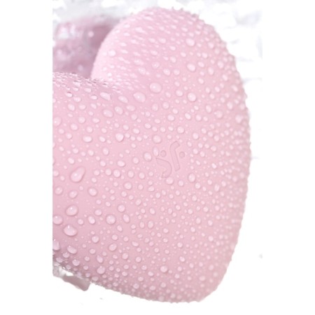 Vacuum-wave contactless stimulator of the Satiffyer Cutie Heart, silicone, pink color-9