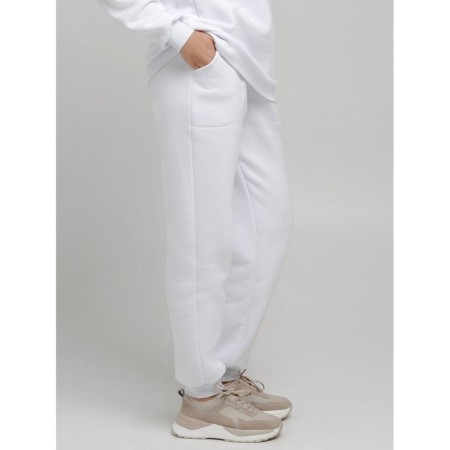 Women's pants with the basis, size 54, white color-3