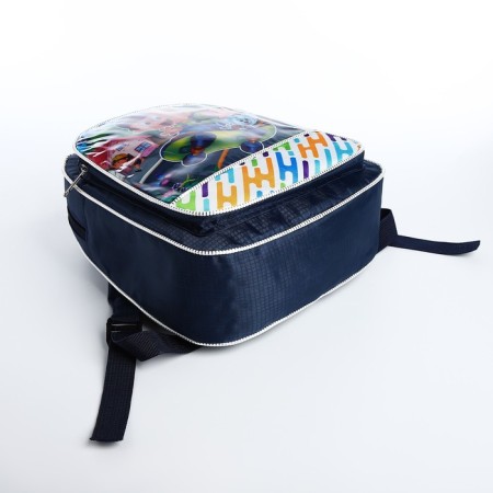 Baby backpack on lightning, blue color-6