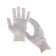 Garden gloves, x/b, knitting grade 10, 5 threads, without coating, white