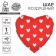 Foil ball 18 "hearts", heart