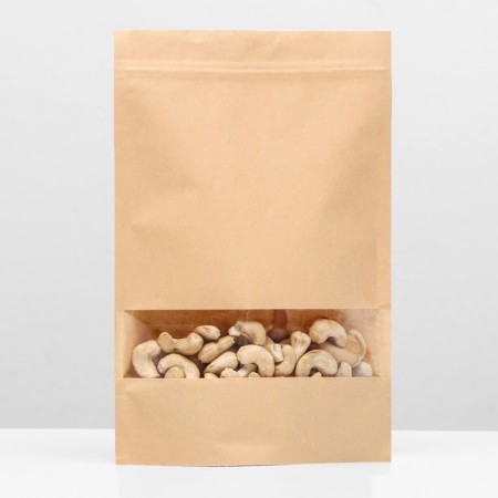 Zip-Lock package Craft with a rectangular window 18 x 26 cm-1