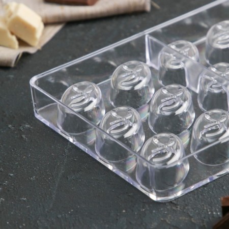 Konfinetta Chocolate Form "Infinity", 27.5 × 17.5 × 2.5 cm, 21 cells (3.5 × 2 × 1.2 cm)-2