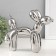 Souvenir Ceramics "Air Ball - Pissing Dog" silver 10.5x23x20 cm