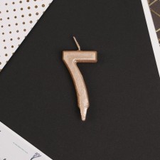 Свеча для торта, цифра «7», шампань.