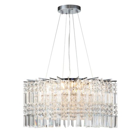 Suspended Indigo, 12032/8p Chrome. 8x40W, E14, 600x600x310/1310 mm