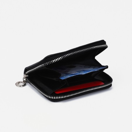 Lightning wallet, card for cards, for coins, black color-2
