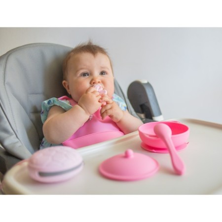 The dummy is whole -diligent, from 0 months, classic, pink color-16