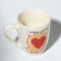 Ceramic mug with a spoon "Grandma", 310 ml, white color