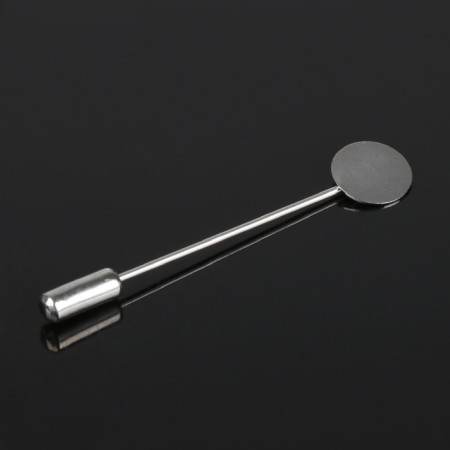 The base "brooch-igla" l = 5 cm, 1cm site (set 5pcs), silver color