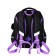 School backpack 37 x 28 x 13cm, ergonomic back, Across 557, black